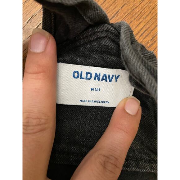 Old Navy Black Overall Shorts Kids M - Picture 4 of 4